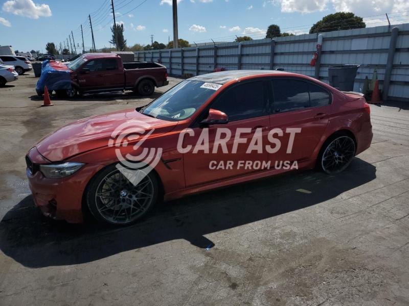 2018 BMW M3 3.0 ORANGE Lot 46698425 Vin WBS8M9C54J5J79272