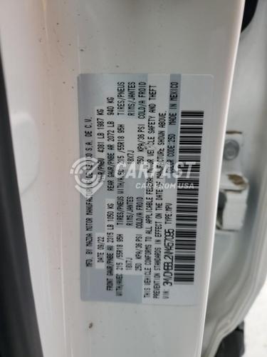 2022 Mazda Cx-30 sele 2.5 WHITE Lot 48400995 Vin 3MVDMBBL2NM457095