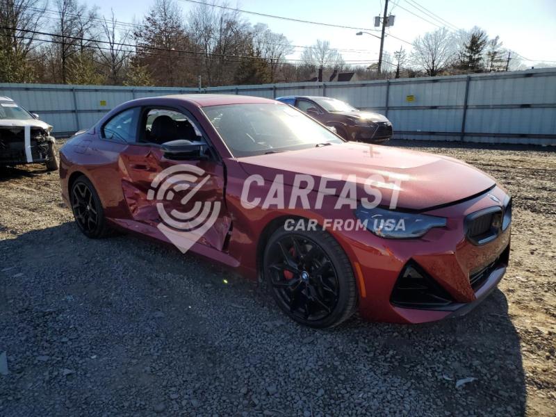 2025 BMW M240XI 3.0 BURGUNDY Lot 47293305 Vin 3MW53CM00S8F06846