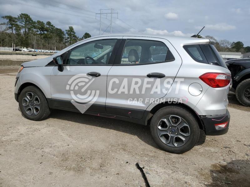 2021 Ford Ecosport s 1.0 SILVER Lot 47013465 Vin MAJ3S2FEXMC396230