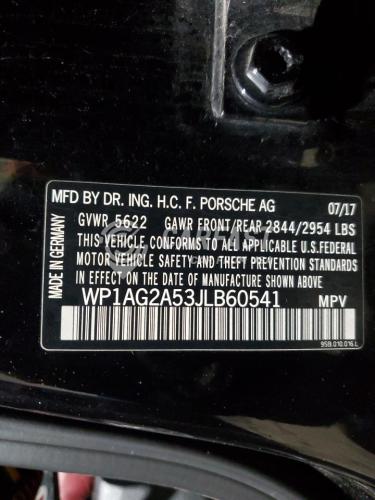 2018 Porsche Macan gts 3.0 GTS BLACK Lot 46892845 Vin WP1AG2A53JLB60541
