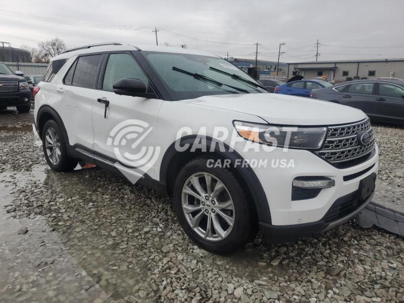 1FMSK8FH4MGB36591 2021 Ford Explorer l 2.3 LIMITED WHITE