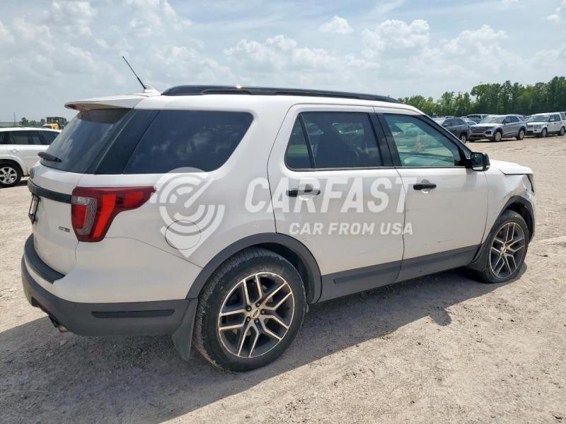 2018 Ford Explorer s 3.5 SPORT WHITE Lot 65178765 Vin 1FM5K8GT9JGB01640