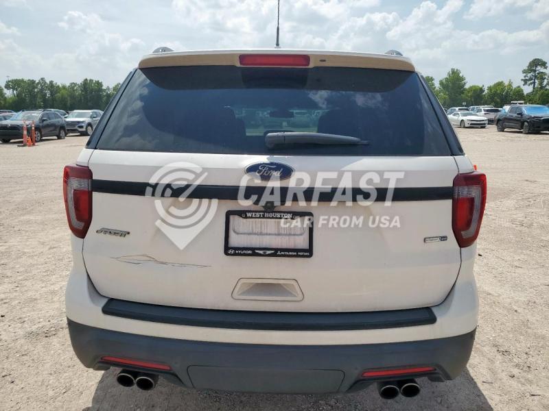 2018 Ford Explorer s 3.5 SPORT WHITE Lot 65178765 Vin 1FM5K8GT9JGB01640