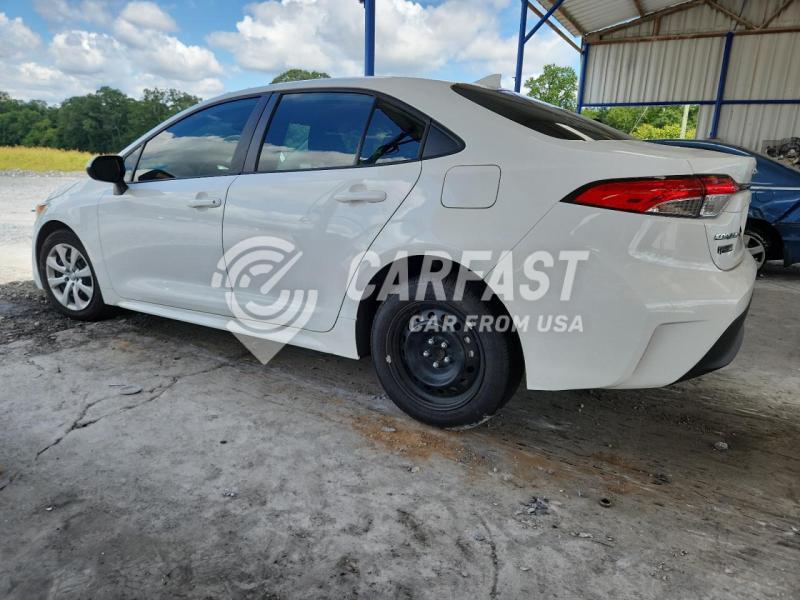 2024 Toyota Corolla le 2.0 LE WHITE Lot 68000195 Vin 5YFB4MDE7RP144965