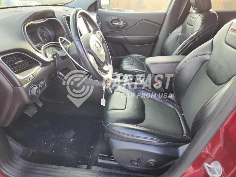 2019 Jeep Cherokee 3.2 TRAILHAWK MAROON Lot 90917025 Vin 1C4PJMBX7KD328539
