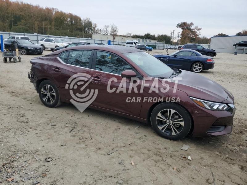 2023 Nissan Sentra 2.0 SV BURGUNDY Lot 92095535 Vin 3N1AB8CV3PY318704