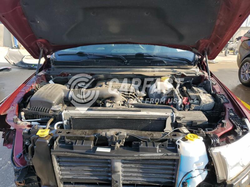 2019 Ram 1500 5.7 BIG HORN LONE STAR MAROON Lot 80673195 Vin 1C6SRFFTXKN589302
