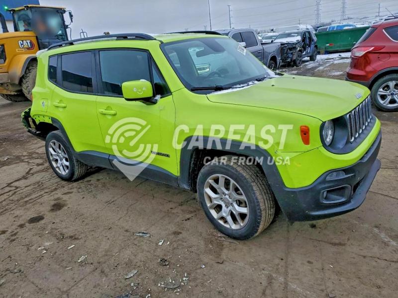 2018 Jeep Renegade 2.4 LATITUDE GREEN Lot 95028485 Vin ZACCJBBB5JPH21267