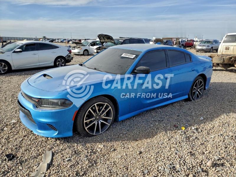 2023 Dodge Charger 5.7 R T blue Lot 99664855 Vin 2C3CDXCT4PH604371