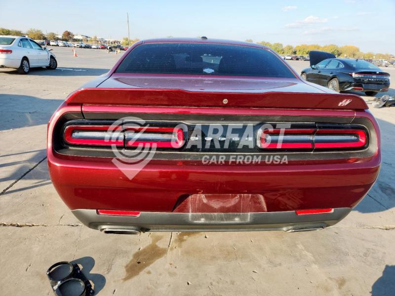 2022 Dodge Challenger 3.6 RED Lot 93063485 Vin 2C3CDZGG8NH219384