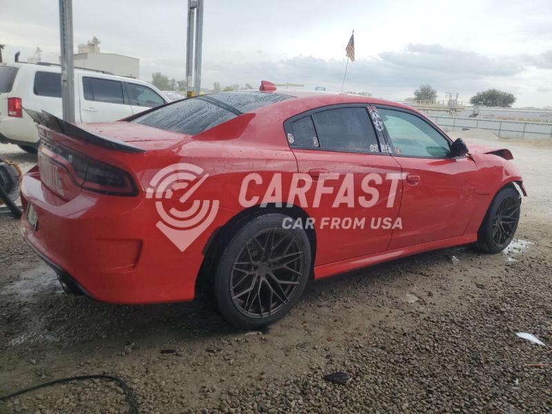 2022 Dodge Charger 5.7 R t Red Lot 85187435 Vin 2C3CDXCT3NH202936