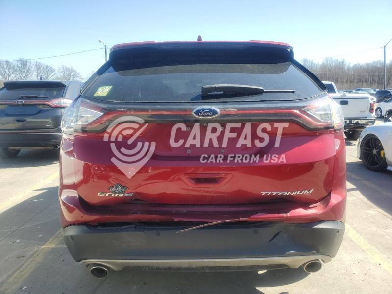 2FMPK3K86JBB78231 2018 Ford Edge 3.5 Titanium Red