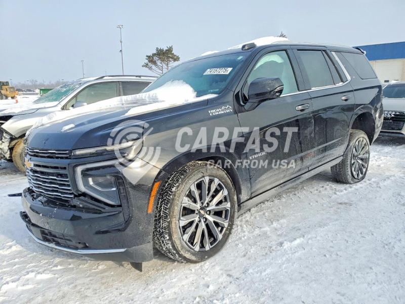 2025 Chevrolet Tahoe 6.2 K1500 High Country Black Lot 74157275 Vin 1GNS6TRL0SR347324