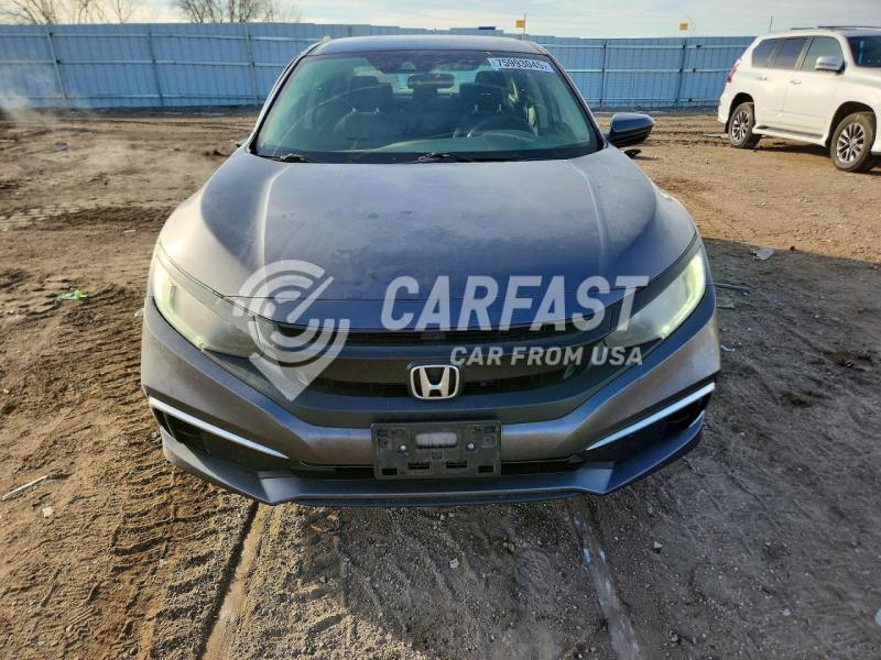 2020 Honda Civic 2.0 Lx grey Lot 75993045 Vin 2HGFC2F69LH560948