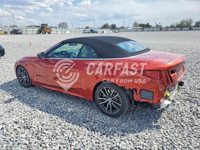 2021 BMW 2.0 430I orange Lot 79939745 Vin WBA23AT03MCH13691