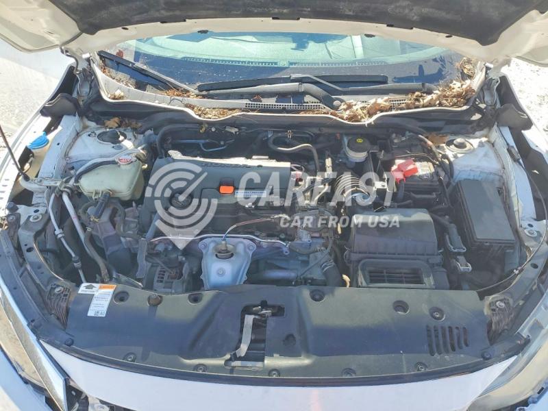 2018 Honda Civic 2.0 Lx White Lot 46696516 Vin 2HGFC2F56JH568526