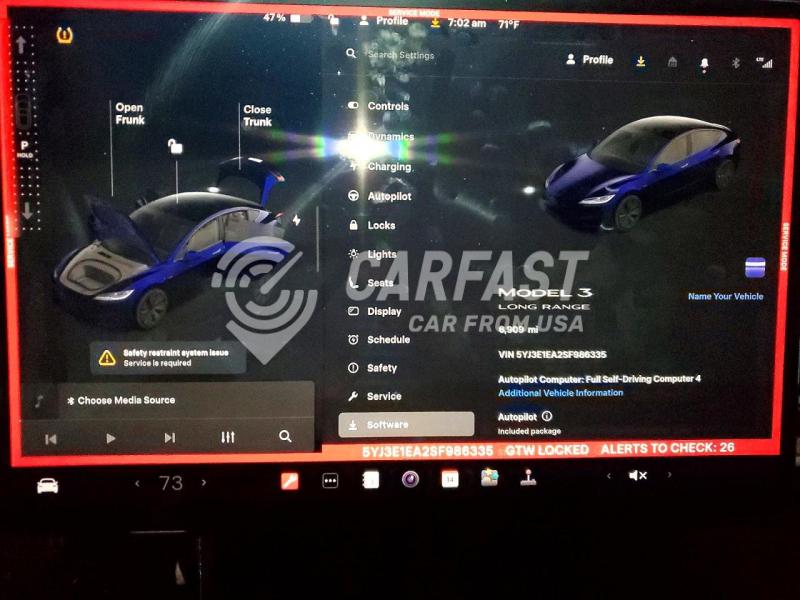 5YJ3E1EA2SF986335 2025 Tesla Model 3 black