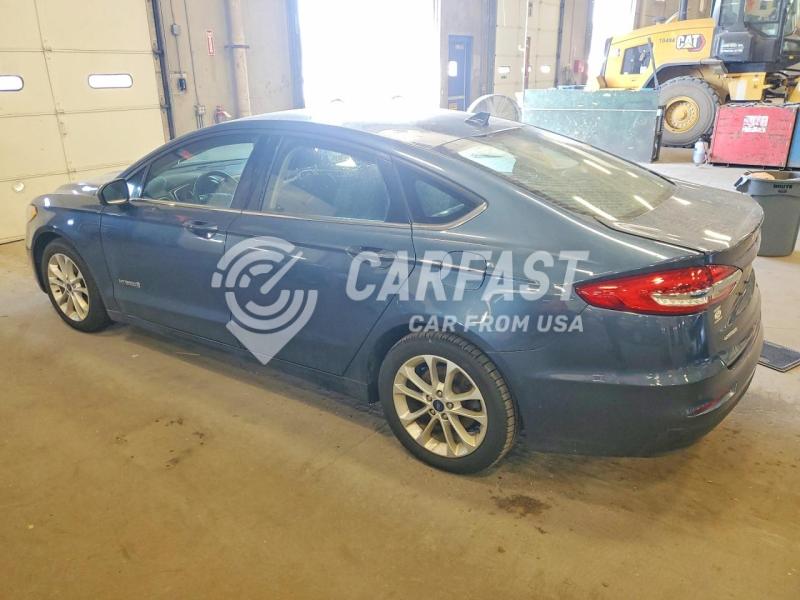 2019 Ford Fusion 2.0 Se blue Lot 55865706 Vin 3FA6P0LU1KR134058