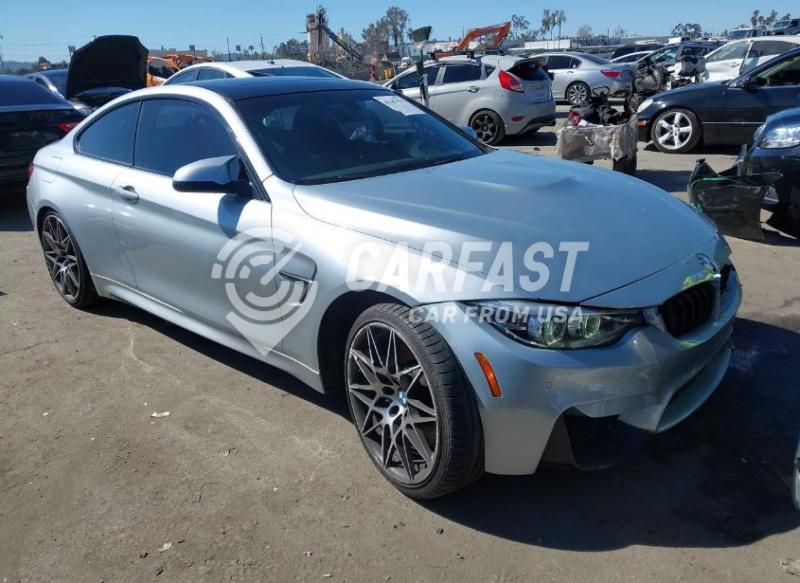 2018 BMW M4 3.0 Silver Lot 111041657531 Vin WBS4Y9C5XJAC87537