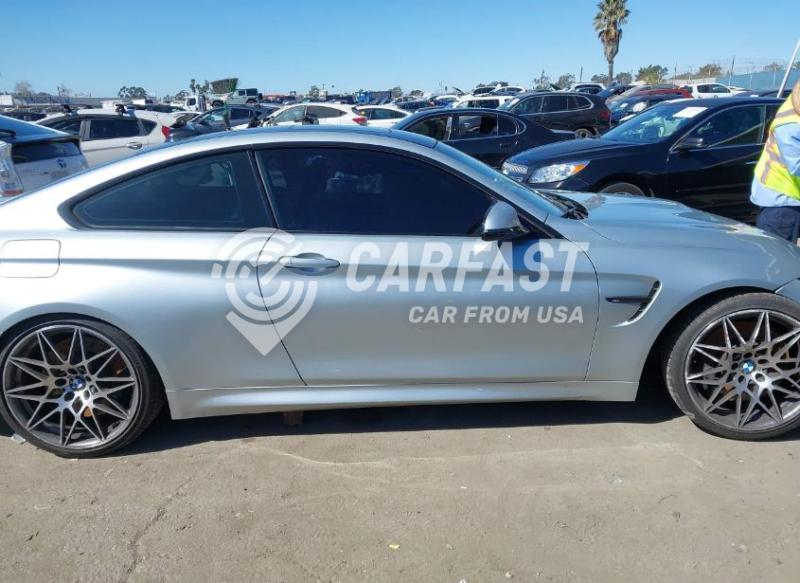 2018 BMW M4 3.0 Silver Lot 111041657531 Vin WBS4Y9C5XJAC87537