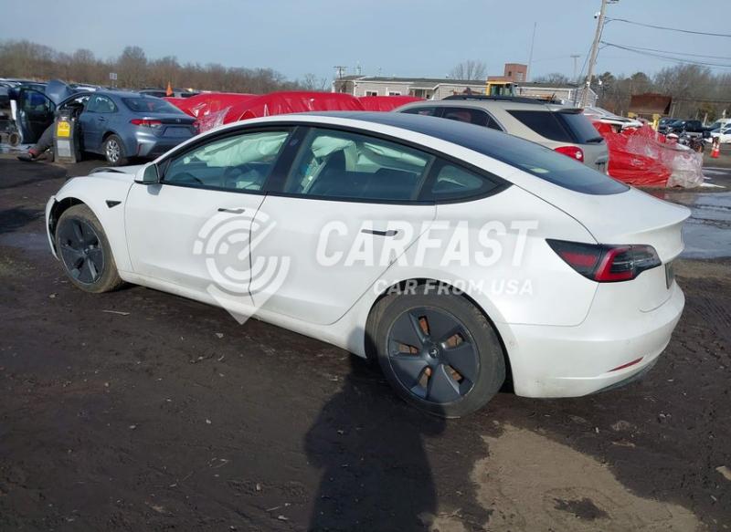 2021 Tesla Model 3 Long Range Dual Motor All-Wheel Drive white Lot 111044476796 Vin 5YJ3E1EB4MF048400