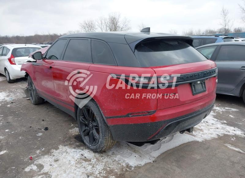2022 Land rover Range rover velar 2.0 P250 S red Lot 111044025301 Vin SALYJ2EX1NA347316