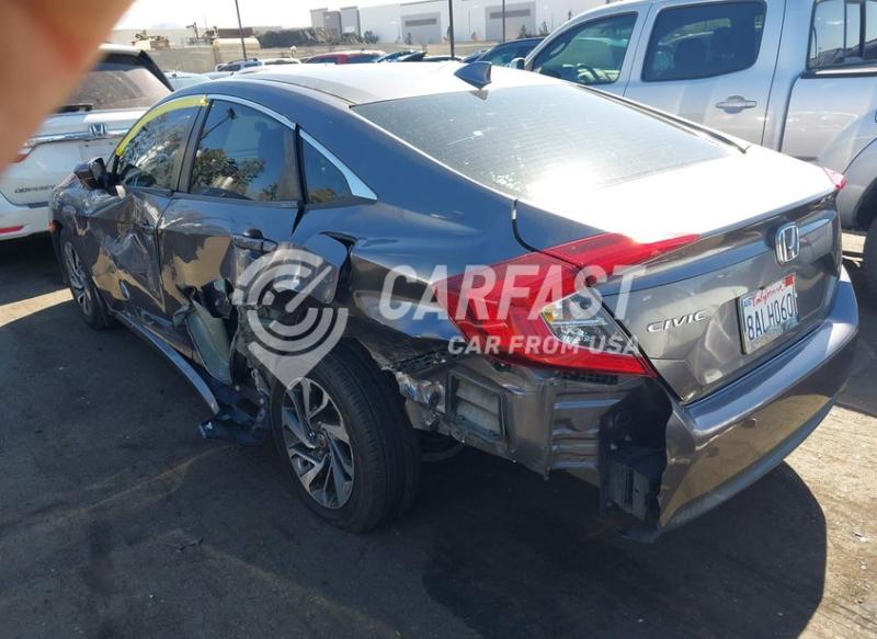 2017 Honda Civic 2.0 Ex grey Lot 111044359987 Vin 19XFC2F71HE213947