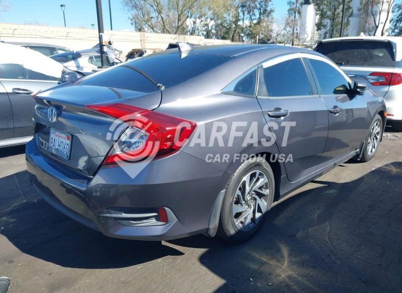 2017 Honda Civic 2.0 Ex grey Lot 111044359987 Vin 19XFC2F71HE213947