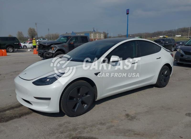 2023 Tesla Model 3 Rear-Wheel Drive white Lot 111044696356 Vin 5YJ3E1EA4PF697450