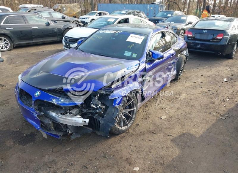 2018 BMW M4 3.0 purple Lot 111044718214 Vin WBS4Y9C5XJAC86713