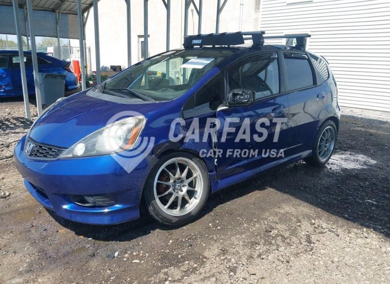 2013 Honda Fit 1.5 Sport blue Lot 111044946077 Vin JHMGE8G56DC004041